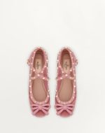 ROCKSTUD VELVET BALLERINA - Image 4